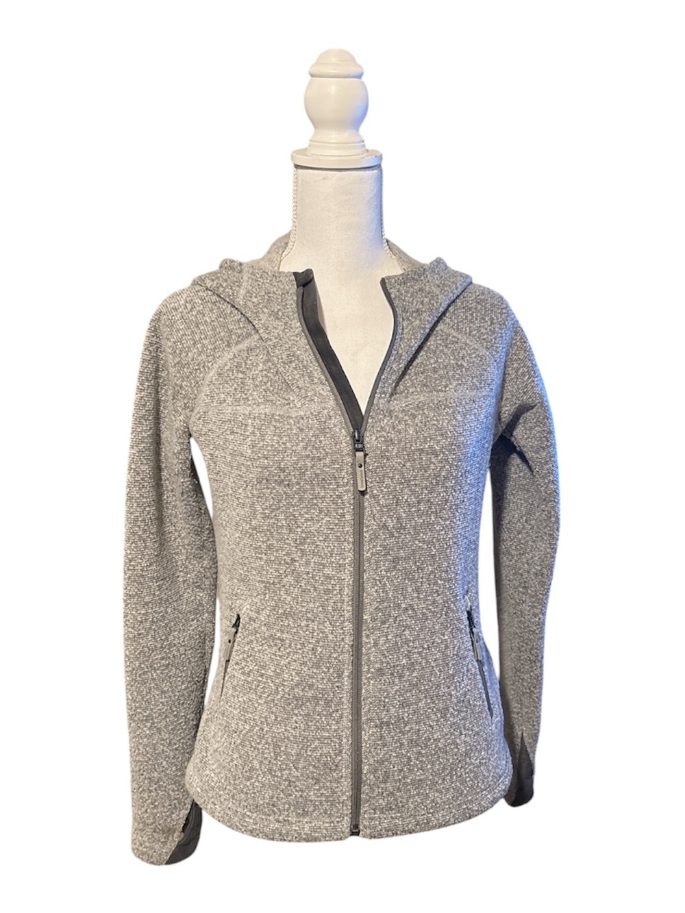 Smartwool Women's Heather Gray Full-Zip Hooded Jacket